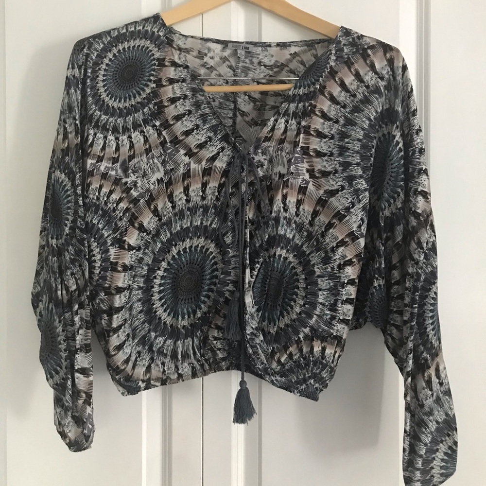 Pretty peacock pattern blouse